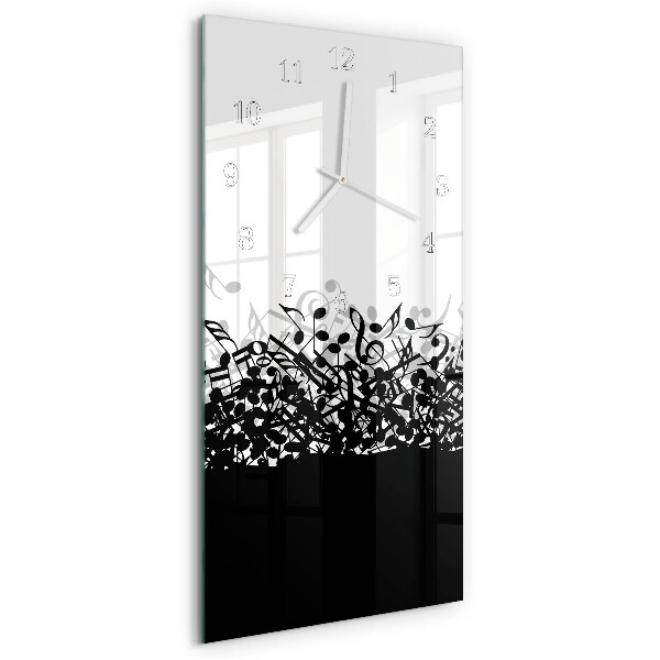 Horloge rectangulaire verticale Notes