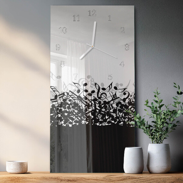Horloge rectangulaire verticale Notes