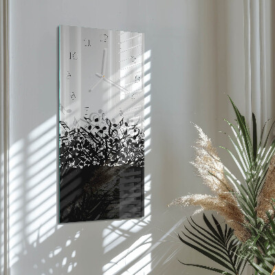Horloge rectangulaire verticale Notes