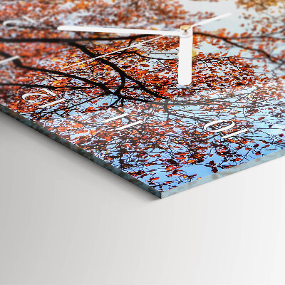 Horloge rectangulaire verticale Banc dans le parc