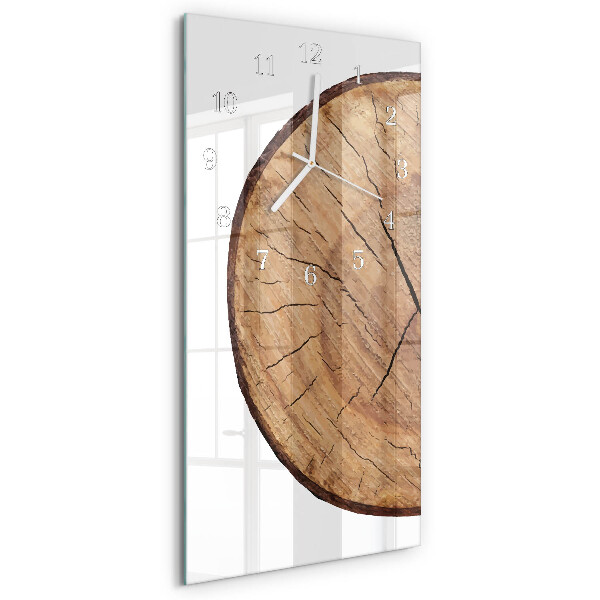 Horloge rectangulaire verticale Poutres en bois
