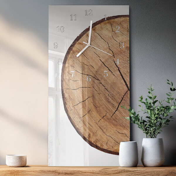 Horloge rectangulaire verticale Poutres en bois