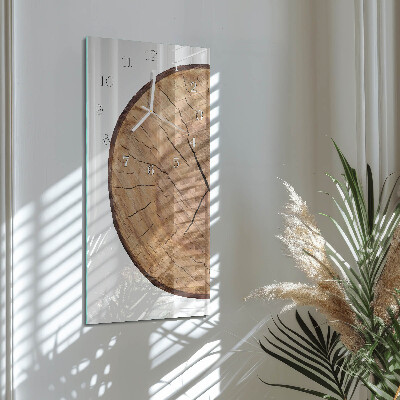 Horloge rectangulaire verticale Poutres en bois
