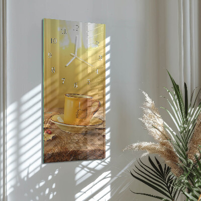 Horloge rectangulaire verticale Tasse