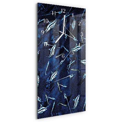 Horloge rectangulaire verticale Poisson