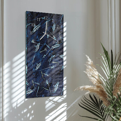 Horloge rectangulaire verticale Poisson
