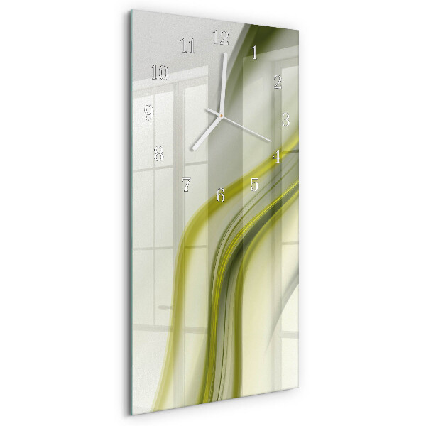 Horloge rectangulaire verticale Lignes abstraites