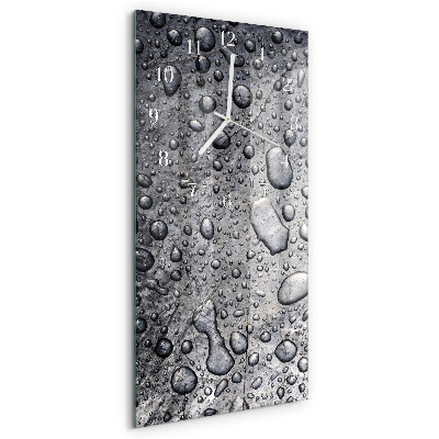 Horloge rectangulaire verticale Gouttes
