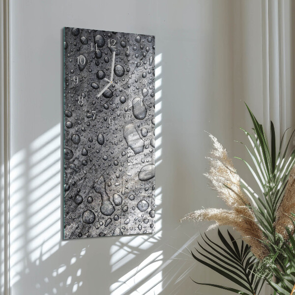 Horloge rectangulaire verticale Gouttes