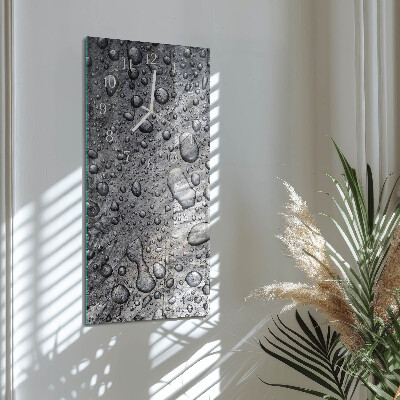 Horloge rectangulaire verticale Gouttes