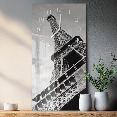 Horloge rectangulaire verticale Tour Eiffel