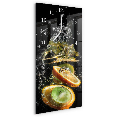 Horloge rectangulaire verticale Eau fruitée