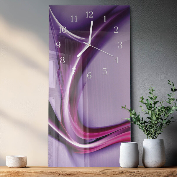 Horloge rectangulaire verticale Abstraction
