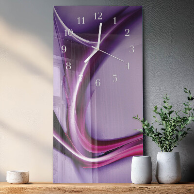 Horloge rectangulaire verticale Abstraction
