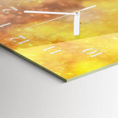 Horloge rectangulaire verticale Feuilles