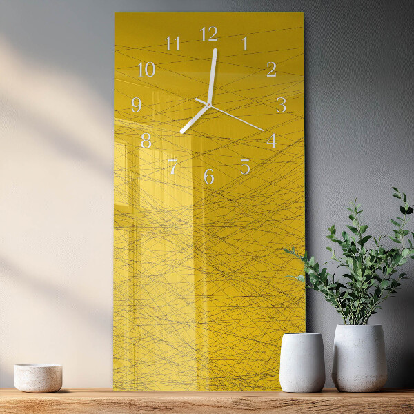Horloge rectangulaire verticale Rayures