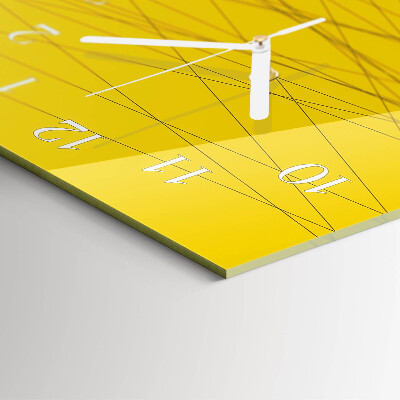 Horloge rectangulaire verticale Rayures