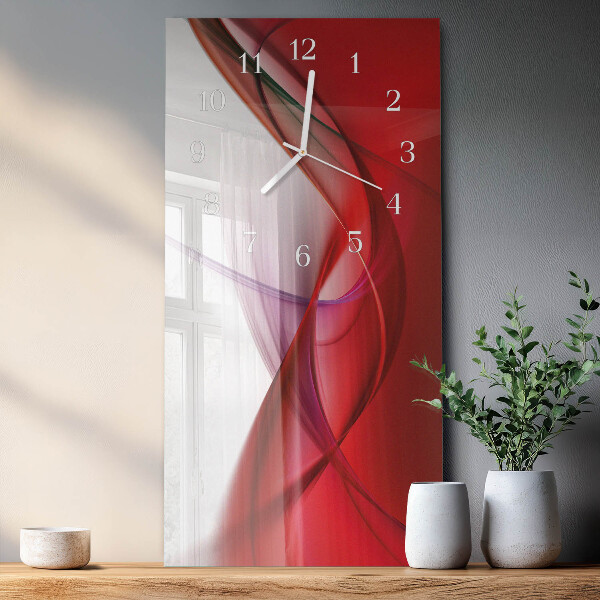 Horloge rectangulaire verticale Abstraction