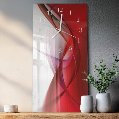 Horloge rectangulaire verticale Abstraction