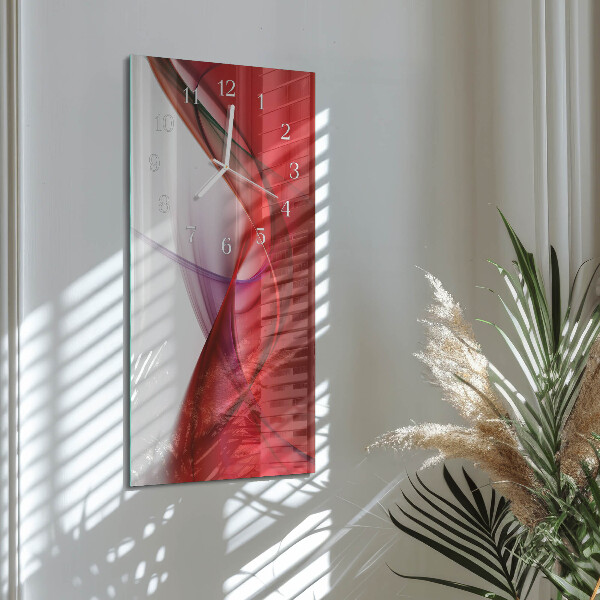 Horloge rectangulaire verticale Abstraction