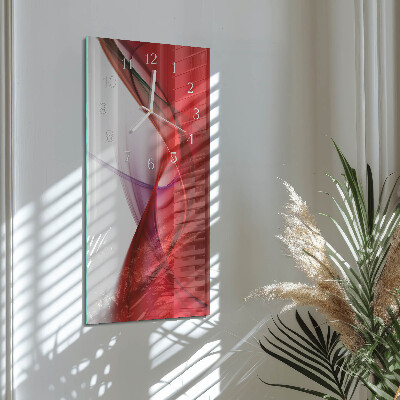 Horloge rectangulaire verticale Abstraction