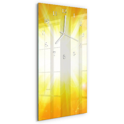 Horloge rectangulaire verticale Soleil