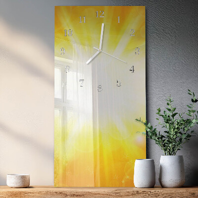 Horloge rectangulaire verticale Soleil