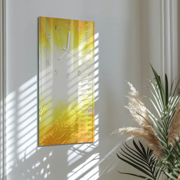 Horloge rectangulaire verticale Soleil