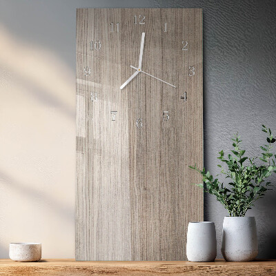 Horloge rectangulaire verticale Bois