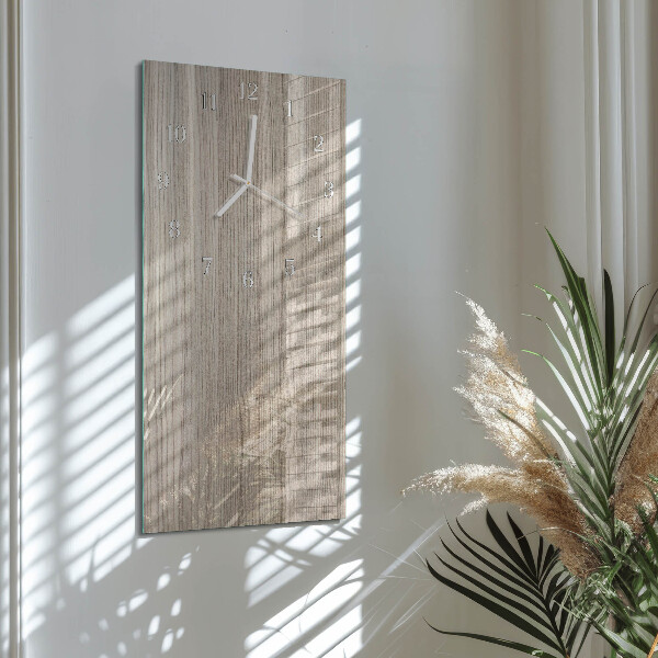Horloge rectangulaire verticale Bois
