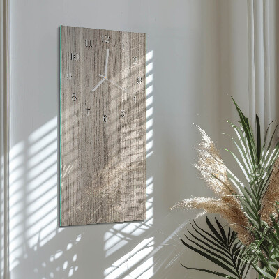 Horloge rectangulaire verticale Bois