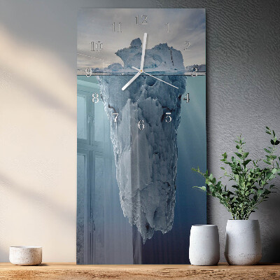 Horloge rectangulaire verticale Glacier