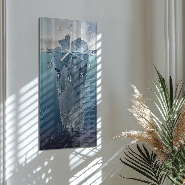 Horloge rectangulaire verticale Glacier