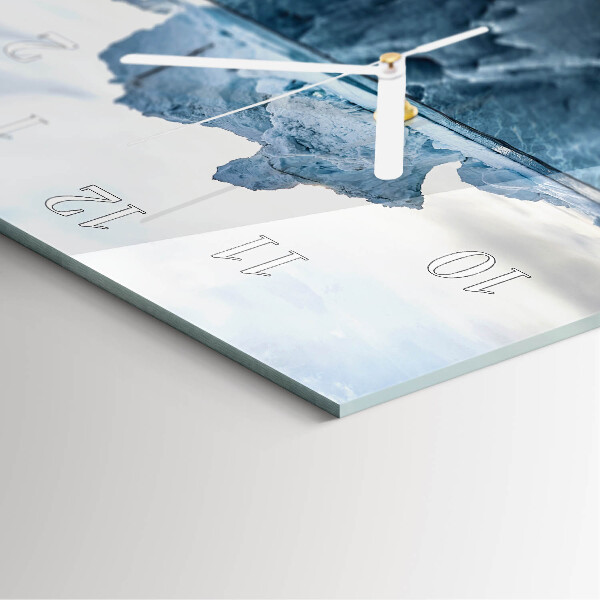 Horloge rectangulaire verticale Glacier