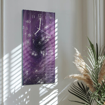 Horloge rectangulaire verticale Abstraction