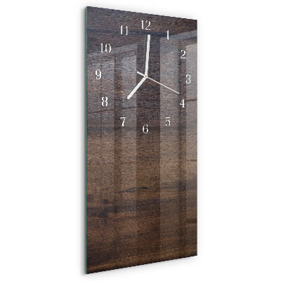 Horloge rectangulaire verticale Planche en bois