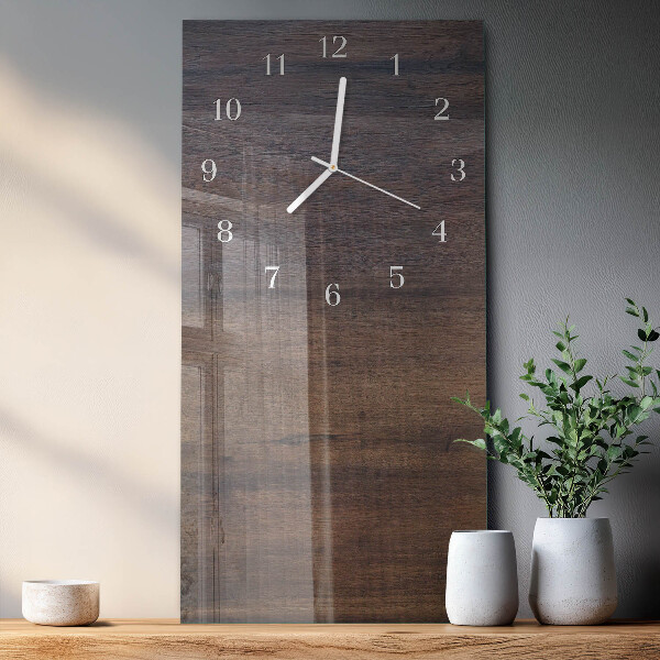 Horloge rectangulaire verticale Planche en bois
