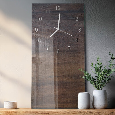 Horloge rectangulaire verticale Planche en bois