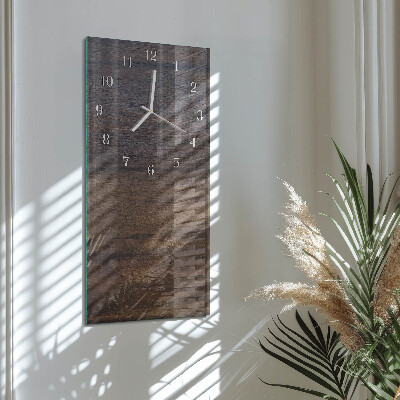 Horloge rectangulaire verticale Planche en bois