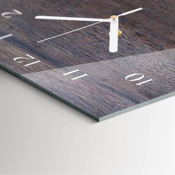 Horloge rectangulaire verticale Planche en bois