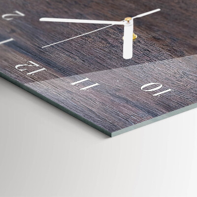 Horloge rectangulaire verticale Planche en bois