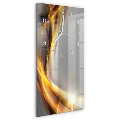 Horloge rectangulaire verticale Abstraction
