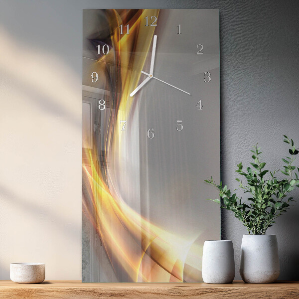 Horloge rectangulaire verticale Abstraction