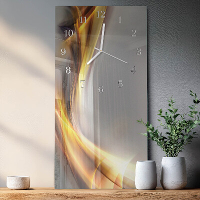 Horloge rectangulaire verticale Abstraction