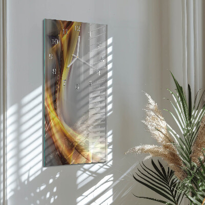 Horloge rectangulaire verticale Abstraction