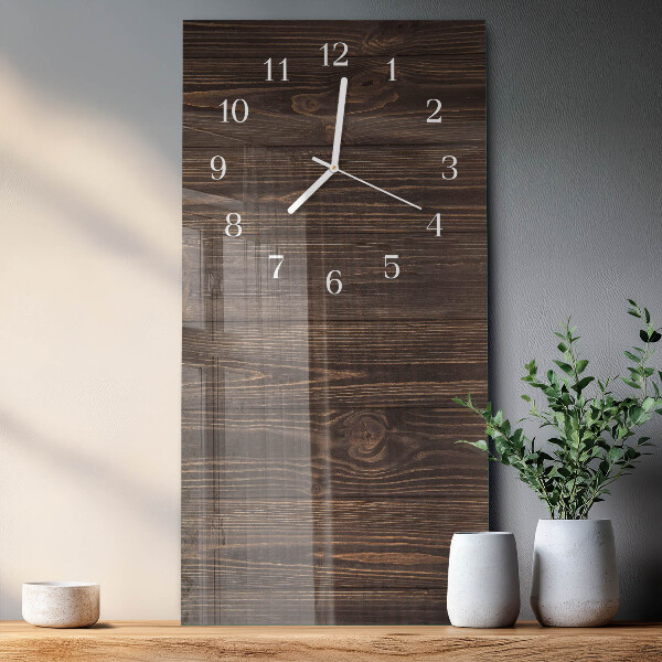 Horloge rectangulaire verticale Bois