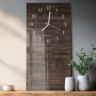 Horloge rectangulaire verticale Bois