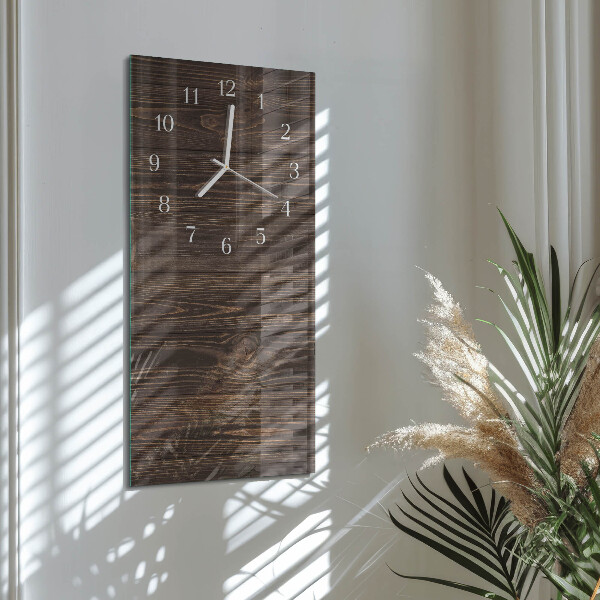 Horloge rectangulaire verticale Bois