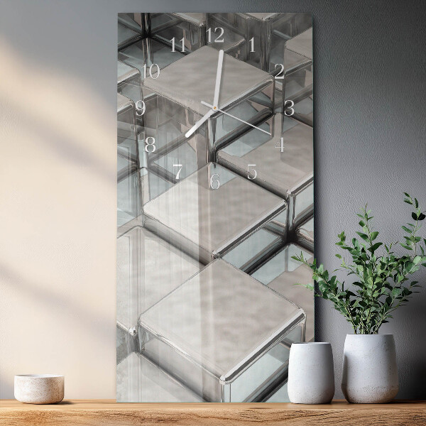 Horloge rectangulaire verticale Dés