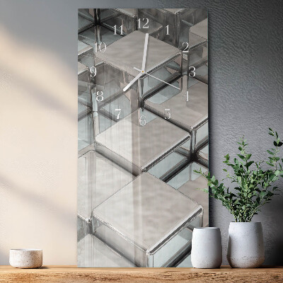 Horloge rectangulaire verticale Dés